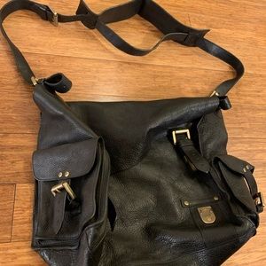 Mulberry Leather Messenger Bag